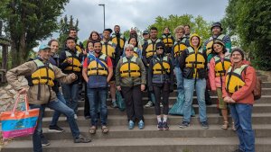 VEO and MGX Group paddling tour