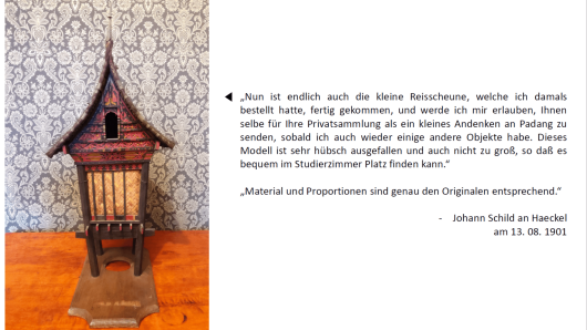 Modell der Reisscheune