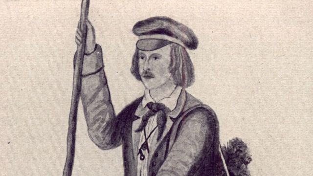 Ernst Haeckel als Bergsteiger (eigenhändige Zeichnung)