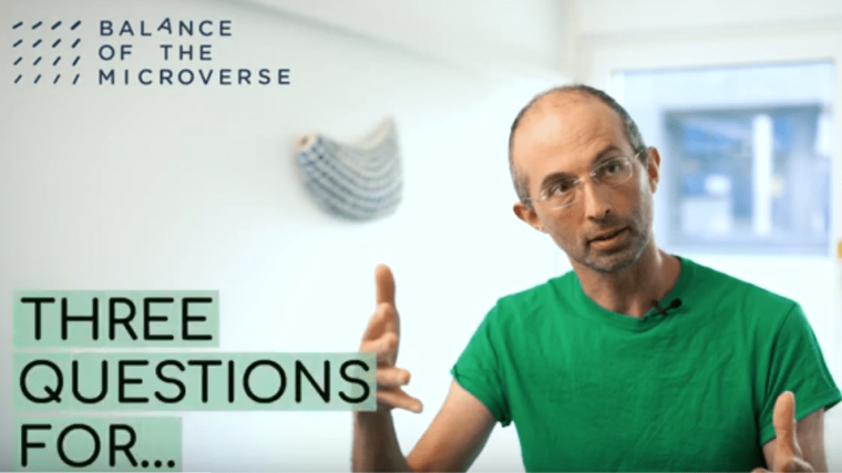 placeholder image — Video still showing Bas Dutilh during the interview