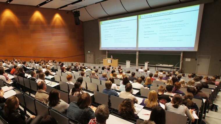 Informationsveranstaltung im Hörsaal