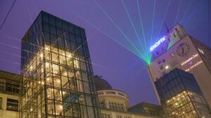Lichtinstallation am Ernst-Abbe-Platz 2015