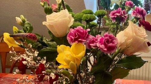 Blumen als Dankeschön