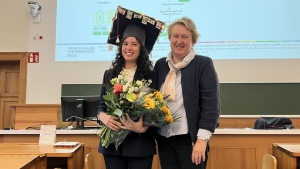Anxhela Rredhi with Prof. Dr. Maria Mittag