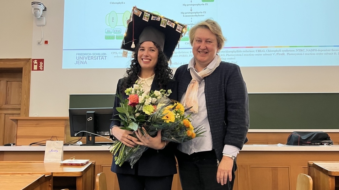 Anxhela Rredhi with Prof. Dr. Maria Mittag