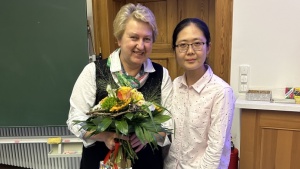 Yu Hou with Prof. Dr. Maria Mittag