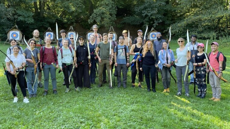 Group photo of the team Aquatic Geomicrobiology 2023